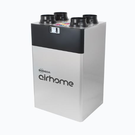 The new AIRHOME-350/V heat recovery unit of SODECA, certified with the Passivhaus standard.