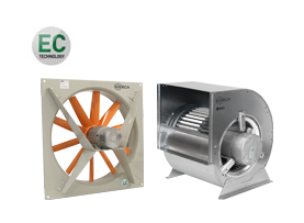 Ventilatoare eficiente si cu tehnologie EC